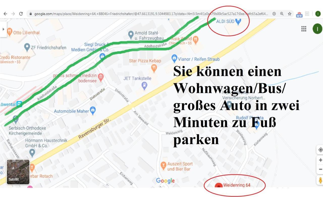 4-Zimmer Kinderfreundliche Ferienwohnung Φριντρισχάφεν Εξωτερικό φωτογραφία